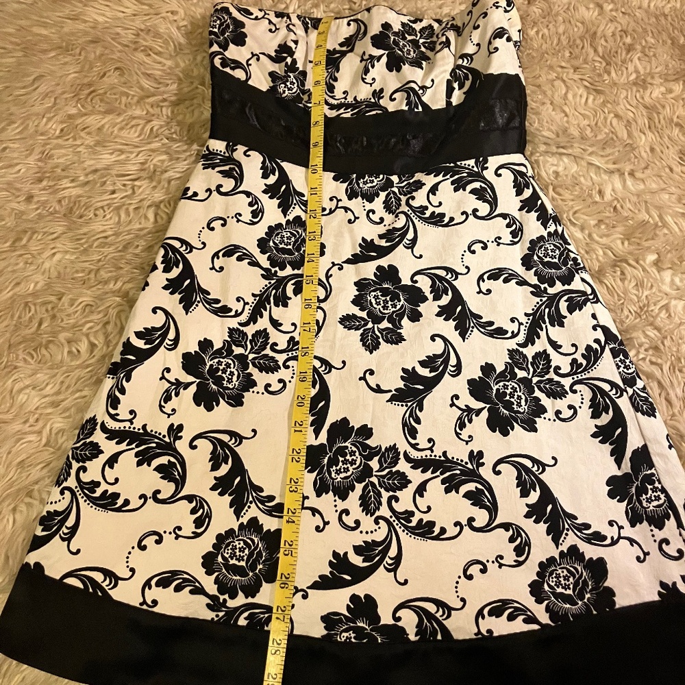 Brocade Strapless Dress